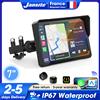 Jansite 5/7 pollici Portatile per Moto Carplay Android Auto Digitale Navigatore GPS per Cruscotto Moto IP67 Impermeabile Accessori Moto