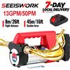 SEEISWORK Pompa per il trasferimento di carburante, per diesel e cherosene, pompa per acqua ricaricabile, pompa per il rifornimento di olio per uso domestico e per auto, compatibile con batteria