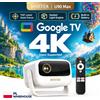 BYINTEK Proiettore BYINTEK U90 Max 4K Full HD1080P Cinema Android TV 11.0 WiFi Mini Portatile 1080P Home Theater Video Proiettore DLP con Batteria