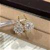 Lnngy Orecchini a Cerchio con Moissanite Taglio Pera 6x8mm Scintillanti Lnngy per Donne, Orecchini a U Placcati in Oro 14K, Gioielli di Tendenza 2026, Regalo