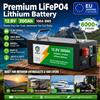 Batteria LiFePO4 12V 200Ah con BMS, Celle Easun Grado A, Oltre 6000 Cicli, Connessione Parallela, Batteria per Accumulo Solare per Camper, Barca, Casa, Stock UE