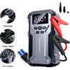 raugee Avviatore portatile per auto 12V, potente avviatore di emergenza per batteria auto, gonfiatore per pneumatici, pompa ad aria, booster con luce LED, power bank, display digitale