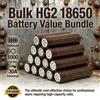 Batteria Piatta HG2 18650 3.7V 3000mAh 20A Ultima Versione 2026 - Ideale per Pacchi Batteria Fai-da-te per Veicoli Elettrici, Robot, Sistemi di Accumulo Energia Solare, Droni