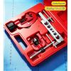 NIUXIANG Kit di attrezzi per svasatura tubi metrici 6-15mm, 3/16-5/8 pollici (imperiale) con tagliatubi in rame, plastica e alluminio e espansore con jig