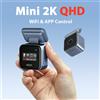 GMAIPOP Mini Dashcam 2K Telecamere per Auto con Controllo WiFi tramite APP, Modalità Parcheggio 24h, Visione Notturna, Registrazione Time-lapse, Registrazione in Loop, G-Sensor