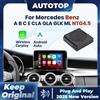 AUTOTOP Modulo Wireless Carplay Android Auto Becker per Mercedes Benz A B C E CLA GLA GLK ML Sprinter NTG 4.5 GPS BT Decoder Mirror Link