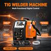 HZXVOGEN Saldatrice TIG HITBOX 200A TIG200P AC/DC per Alluminio, Saldatura MMA ARC ad Argon, Saldatrice Digitale a Impulsi di Precisione per Acciaio Inox, Saldatrice TIG 2T/4T Spot HF con Funzione Arc Force e