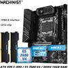 MACHINIST Scheda madre MACHINIST X99 V9S con chip C612, supporto RAM DDR4 a quattro canali, CPU LGA2011-3 con TPM, slot M.2, nera rinforzata, USB 3.0