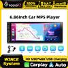 Podofo Autoradio 1 Din con Schermo Touch da 6,86'', CarPlay, Lettore Multimediale MP5, Android Auto, Sistemi Intelligenti per Auto, Mirror Link, BT, EQ, Radio FM, Stereo