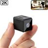 BZiCam Telecamera di Sicurezza Domestica Portatile di Nuova Generazione con Visione Notturna a Colori Starlight, Mini Smart Camera 2K Ultra HD, WiFi Dual-Band