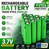 Batteria Ricaricabile agli Ioni di Litio 18650 VTC6 3000mAh 3.7V ad Alta Durata e Sicurezza, Adatta per Alimentazione Torce LED e Batterie per Sveglie