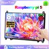 WonTim Monitor da 8 pollici per Raspberry Pi 5, 4, 3, con schermo touchscreen, risoluzione 1920x1200, formato 16:10, interfaccia HDMI e USB, ideale per progetti di programmazione e monitoraggio su computer.