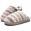 JOMIX Pantofole Donna Invernali Ciabatte da Casa Peluche Antiscivolo | Motivo a Onde Colorate, Tomaia in Peluche Morbido, Suola in TPR Antiscivolo, Tacco di 2,5 cm