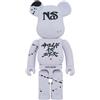 Medicom Toy BE@RBRICK × NAS × APPLEBUM 1000% Bearbrick White From Japan Nuovo