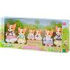 Calico Critters Sylvanian Families Corgi Family set 6 figure epoca Calico Critters Giappone n...