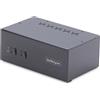 StarTech.com KVM Switch DisplayPort a 2 porte per doppio monitor DP, 4K 60Hz, HID USB 2.0, Hub 5Gbps, Commutazione con hotkey e pulsanti, Conforme TAA, Audio da 3,5 mm, HDCP [P2DD46A2-KVM-SWITCH]