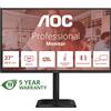 AOC E4 Q27E4CV Monitor PC 68,6 cm (27") 2560 x 1440 Pixel Quad HD LED Nero [Q27E4CV]