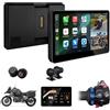 Qzonnect Schermo Moto 6.2" CarPlay DVR TPMS Compatibile con moto BMW | Navigatore touch IP67. Android Auto wireless, doppia dashcam 1080P, dati Type-C, controllo tramite rotella originale.