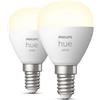 PHILIPS Hue Lampade a globo LED Philips Hue White in confezione da 2 P45 E27