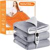Mia&Coco Coperta riscaldante con spegnimento automatico, 130x180 cm. 10 livelli di riscaldamento. Timer di spegnimento automatico da 1 a 9 ore. Protezione contro il surriscaldamento. Coperta elettrica per il letto. ETL per uso domestico e in ufficio. …