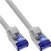 InLine 150pz B-Pack InLine® Slim Cat.6A S/FTP LSZH Cavo Patch grigio 0,30m