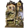 ROSSI ROSA Presepe con Luci e Mulino a Vento: 45x52x70 cm, Motoriduttore