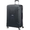 American Tourister Tracklite Trolley da stiva, 78 cm | Nero, trolley rigido espandibile, 78H x 50W x 30D cm, 120 L, 4.4 kg, con lucchetto TSA e ruote girevoli scorrevoli