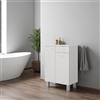 LIBEROSHOPPING Mobile multiuso 60x34 con ante e cassetto GAIA Bianco Lucido