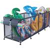 VEVOR Cestino Portaoggetti per Galleggianti da Piscina 265 x 81,5 x 89 cm, Contenitore in Rete con Ruote per Galleggianti Giocattoli da Piscina Organizer per Utensili Giocattoli, Struttura in Metallo