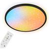 Briloner - Plafoniera LED AuraGlow Cielo Stellato Dimmerabile 37cm Nero | AuraGlow, Effetto Backlight, Cambio Colore, Telecomando, Plafoniera, Lampada Soggiorno, Lampada Camera