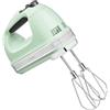 KitchenAid Frullino 9 Velocità, Motore DC 85W con Soft Start, 6 Accessori - Fruste, Frusta a Filo, Ganci Impasto & Asta Miscelazione, Cavo Girevole, Borsa Inclusa, Pistacchio