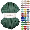 Sznurkomania Cordoncino di cotone 9 mm, 100 m, diversi colori, filato di cotone, filo di cotone intrecciato da 9 mm con nucleo, cordoncino macramè, cordoncino per uncinetto, cordoncino da 9 mm,