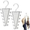GFRGFH Gruccia organizer per armadio a doppia faccia e forma a V, scaffale verticale multistrato girevole a 360° per cappelli, sciarpe, cinture e borse (2 pezzo)