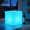SanBouSi 30 cm LED cubo luminoso sgabello RGB luce d'atmosfera con telecomando, IP65 impermeabile e galleggiante, luce notturna dimmerabile per giardino, piscina, feste e soggiorno