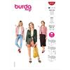burdastyle Burda Style Sewing Pattern B6123 - Cartamodello per giacca da donna