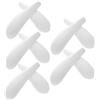 KONTONTY 10 Pezzi Supporto Spalle in Velluto per Grucce Appendiabiti Bianco | Finitura Flocking, Struttura Interna Rigida, Copertura Imbottita Larga per Armadi e Camicie Delicate