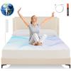 OneAmg Grounding Sheets California King Size, lenzuolo con angoli con messa a terra 5% pura fibra d'argento + 95% cotone biologico, kit di messa a terra per migliorare il sonno e il benessere (beige, 203 x