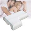 Fashionapple Cuscino in memory foam, per dormire, per coppia, cuscino per bracciolo, cuscino curvo, traspirante, cuscino a pressione per braccioli(Braccio Destro)