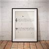 XIANGPEIFBH Spartiti con uccelli Vintage Wall Art Canvas Painting Prints Musica Picture Insegnante musicale Note regalo Room Decor Musica 45x60cm (18 x24) Senza cornice