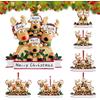 FestiKiva Decorazione natalizia per la famiglia di renne 2025, ciondolo personalizzato per albero di Natale fai da te, per famiglie con 2, 3, 4, 5, 6, 7, 8 persone, decorazione per albero di Natale regalo per