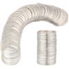 BENECREAT 500 Gira Filo di Memoria Filo di Perline Colore Argento Filo per Bracciale Gioielli Costume Artigianale Spessore 0,6mm 4 PCS Circa 125 Giri/PC