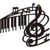 CREATCABIN Metallo Wall Art Music Note Decor Wall Hanging Targhe Ornamenti Ferro Wall Art Scultura Cartello Interni Esterni Casa Soggiorno Cucina Giardino Ufficio Decorazione Regalo Nero 8.1 x 7.1