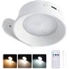 Klarlight Lampada da parete ricaricabile con sensore di movimento con telecomando, lampada magnetica wireless con angolo regolabile, luce da parete con sensore di movimento a batteria, per capannone