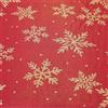Galeone - Biancheria e Tessuti GALEONE BIANCHERIA E TESSUTI Stoffa Al Metro Utilizzabile Come Tessuto Per Tende Al Metro Stoffa Natalizia Stoffa Cotone Lurex Fantasia Neve (280X100 CM, ROSSO)