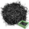 Liuliushun 500 g Carta Velina per Imballaggio, Velina per Pacchi,nero | veline, raffia tagliuzzata, per basket regalo, materiale da imballaggio, lavoretti, decorazioni per feste