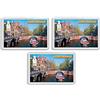 AWS Set di 3 Magneti in PVC Rigido Amsterdam Olanda Holland Souvenir calamita Fridge Magnet Magnete da frigo in plastica Dura con Immagine Fotografica Città Paesi Bassi (7,8_x_5,2_cm)