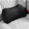 Veralendia Cuscino Lombare Auto Ergonomico Memory Foam, Supporto Schiena Ufficio | Supporto Lombare, Cuscino Schiena in Tessuto Scamosciato per Sedile Macchina, Sedia Ufficio, Fodera Traspirante e Lavabile