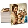 Generico MATTONELLA in ceramica Sacra Famiglia Natività Gesù bambino Maria e San Giuseppe quadretto piastrella da appendere