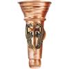 REAL VOTIVA FONDERIE D'ARTE Vaso da fiori grande in bronzo, decorazione a croce, vaso di fiori in rame, accessorio da braccio [P.03.1498/20/RA]