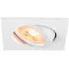 SLV NEW TRIA 68 - Plafoniera quadrata, max. 10 W, GU10, colore: Bianco